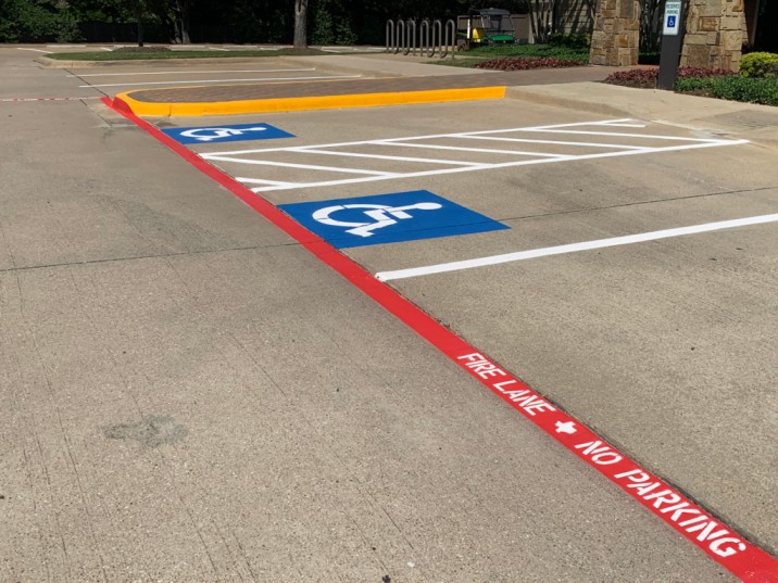 parking lot striping